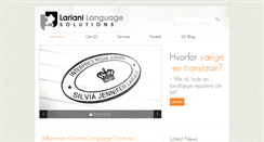 Desktop Screenshot of larianilanguagesolutions.com